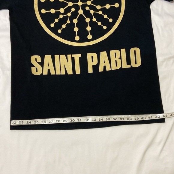 SAINT PABLO,MEN,BLACK/TAN,SHORT SLEEVE,TOUR T-SHIRT. CHEST-43 INCHES. - Picture 7 of 10